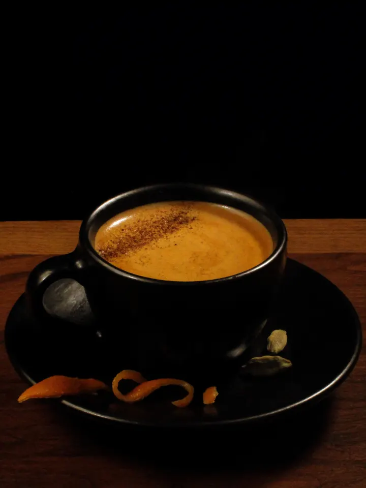 Cardamom-Orange Cortado, served at Nocturne